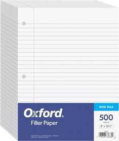 oxford filer paper, white, 500 sheets / pack - 50 % off per box