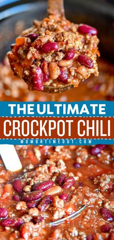 Looking for fall comfort food? Your warm dinner ideas won't be complete without the ULTIMATE crockpot chili! Hearty and flavorful, this slow cooker chili is indeed the best. Check out the many ways to enjoy this soup recipe for fall! Easy Chili Recipe Crockpot, Chili Recipe Crockpot, Best Chili Recipe, Crockpot Soup Recipes, Chilli Recipes, Chili Recipe Easy, Crockpot Chili, Crockpot Recipes Beef, Slow Cooker Chili