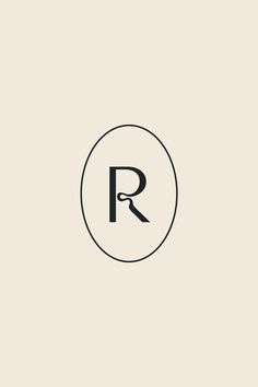 the letter r is inscribed in a circle