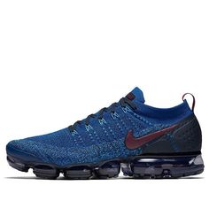 Nike Air VaporMax Flyknit 2 Gym Blue 942842-401 KICKSOVER Nike Vapormax Men, Jordan 11 Women, Vapour Max Nike, Air Jordans Women, Nike Sacai, Low Air Jordan 1, Nike Air Vapormax Flyknit, Nike Vapormax, Vapormax Flyknit