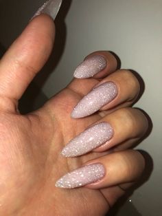 Shiny Nails Glitter, Pink Glitter Nails, Simple Acrylic Nails, Glow Nails, Sparkle Nails, Acrylic Nails Coffin Short, Fire Nails