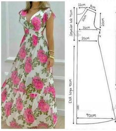 Clothing Pattern Design, Easy Dress Sewing Patterns, Dress Sewing Tutorials, Pattern Dress Women, Pattern Blouse