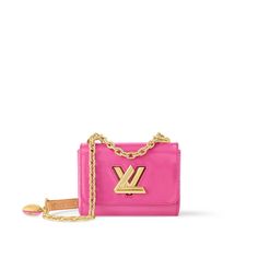 Twist Little Other Leathers - Women - Handbags | LOUIS VUITTON ® Handbags Louis Vuitton, Louis Vuitton Pink, Womens Designer Bags, Golden Chain, Woman Bags Handbags, Louis Vuitton Official, Louis Vuitton Twist, Mini Heart, Vuitton Bag