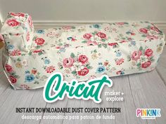 an image of a flowered couch with the words origat printed on it