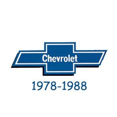 the chevrolet logo is shown in blue and white, as well as an emblem for the company