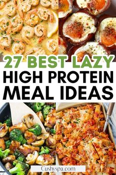 the best low carb meal ideas for high protein meals that are easy to make and delicious