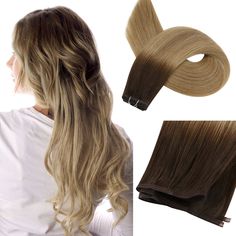 Hair Category Flat Silk Weft Hair Hair Type Virgin Human Hair Colour #3/8/22(#3 Brown Fading to #8 Light Brown Mixed #22 Medium Blonde) Length 16"、18"、20"、22"、24" Weight 50G/pack, 3-4 packs for a full head Hair Texture Natural Straight, and Have a Natural Wave when Wet or Left to Airdry or Diffused. Lasting Time 6-12 Months Double Weft healthy and thick ends, blend well with your own hair Human Hair: can be curled, straightened, dyed and toned. However, it is not suitable to bleach, and you can Natural Looking Hair Extensions, Hair Extensions Balayage, Micro Ring Hair Extensions, Bonded Hair Extensions, Weft Extensions, Sew In Hair Extensions, Types Of Hair Extensions, Fairy Hair, Human Hair Color