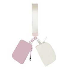 The cutest dual wristlet for Spring/Summer!Clip on & off your favorite color/styleWristlet with full zipper closure pouches White Wristlet With Zipper Closure, Trendy White Pouch Wristlet, Adjustable Wristlet With Zipper Closure For Daily Use, Casual White Wristlet For Everyday Use, Color Checker, Belt Ring, Athleisure Tops, Silver Belts, Cream Blush