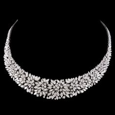 For Sale on 1stDibs - Item Code :- CN-21212 Gross Wt. :- 47.60 gm 18k Gold Wt. :- 44.38 gm Diamond Wt. :- 16.10 Ct. ( SI Clarity & HI Color ) Necklace Size :- 16 Inch ✦ Sizing Diamond Wedding Necklace, Pear Diamond Necklace, Choker Diamond, Diamond Necklace Wedding, Dainty Necklaces, Dainty Diamond Necklace, Diamonds Necklace, Diamond Choker, Necklace Bridal