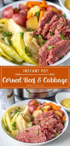 corned beef and cabbage is an instant pot meal that's ready in under 30 minutes