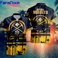 Score Big with Nuggets Tropical Fan Gear The Stylish Appeal of the Hawaiian Shirt A Hawaiian shirt is instantly recognizable for its bright colors and bold patterns, a perfect parallel to the excitement of an NBA game. Our Denver Nuggets Hawaiian shirt brings this vivid style to basketball fans, offering a unique way to support [...] Summer Sports Events Short Sleeve Shirt, Casual Multicolor Shirt For Fan Merchandise, Yellow Sports Shirt For Summer, Yellow Summer Sports Shirt, Printed Short Sleeve Tops For Sports Events, Casual Printed Tops For Sports Events, Summer Sports Event Shirt With Letter Print, Multicolor Summer Fan Merchandise Tops, Tropical Fashion