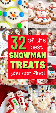 the best snowman treats you can find