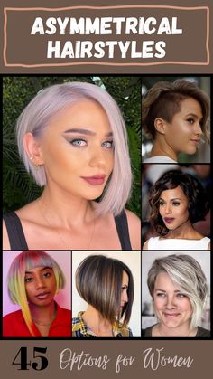 Asymmetrical Haircut A Symmetrical Haircut Medium, Asymmetrical Haircuts Medium, A Symetrical Long Bob, Asymmetrical Hair Styles, Bob Haircut Asymmetrical, Asymmetrical Undercut Bob, Asymetrical Bobs Medium Round Face, Asymmetrical Bob Haircuts For Fine Hair, Asymetrical Haircut Edgy With Bangs