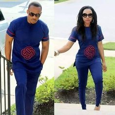 Spice up your love life with this glamorous matching outfits , perfectly made for your occasions like engagements, wedding, anniversaries, photoshoots etc. It is made with 100% Cotton (Senator material)  It can be made in other fabric options and customisations are welcome. Fitted Blue Sets For Traditional Ceremonies, African Couple, Dashiki Outfit, Couples African Outfits, Couple Clothing, Dashiki Fashion, Ankara Clothing, Dashiki Dress, Dress Ankara