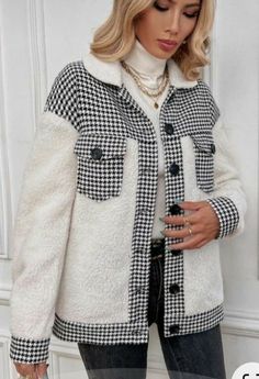 Fashion Hashtags, Cute Sweatpants Outfit, Plaid Jacket Women, Iranian Fashion, Fashion Dresses Formal, Stile Hijab, Iranian Women Fashion, Houndstooth Jacket