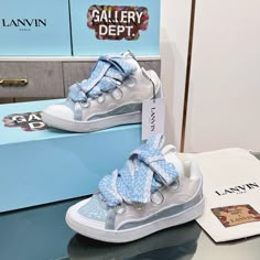 Size: 35-47 It comes with Dust box, Care manual, Tag, and Paper bag.Size Guide: Pretty Sneakers, Back To School Shoes, Lanvin Shoes, Trendy Shoes Sneakers, Pretty Shoes Sneakers, Jordan Shoes Retro, Shoes Teen, Fresh Shoes, Hype Shoes