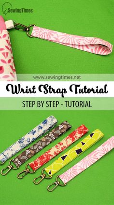 the instructions for how to make an easy wrist strap with this step - by - step video