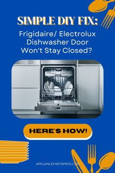 Fix your Frigidaire/Electrolux dishwasher door strike quickly! Learn how to replace part 154662601 in just a few easy steps with our DIY video. Ensure your door latches securely by following our guide. No more worries about a faulty latch! Get your repair done with tools you already have. Need the part? Find it at appliancepartspros.com. Check out this tutorial now and keep your dishwasher in top working condition. Don't forget to explore our other repair guides for handy appliance fixes.