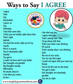 a poster with the words'ways to say lagree '