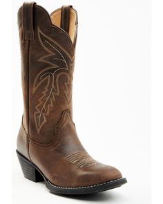 Shyanne Rival™ Women's Western Boots - Round Toe, Brown Cowgirl Boots Brown, Western Embroidery, Modern Cowgirl, Womens Cowgirl Boots, Boot Barn, Boots Square Toe, Western Boots Women, Rounded Toe Boots, Cowboy Boots Women