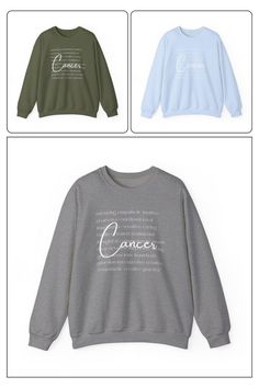 Here are a Cancer Zodiac Sign Sweatshirt