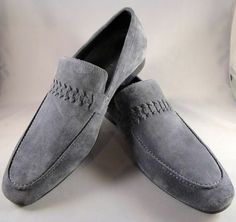 Handmade Grey Fashion Loafers Slips ON Men's Ideal Choice Shoes on Storenvy Gray Leather Slip-ons With Rubber Sole, Gray Leather Loafers With Rubber Sole, Gray Leather Slip-on Loafers, Gray Slip-on Loafers With Rubber Sole, Gray Leather Formal Loafers, Gray Leather Loafers For Formal Occasions, Gray Round Toe Loafers For Formal Occasions, Formal Gray Leather Loafers, Best Loafers