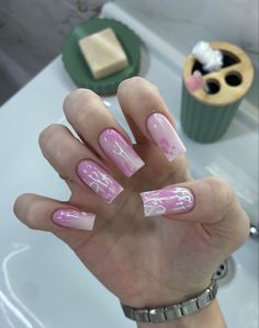 Paintbox Nails, Bubble Nails, Cute Pink Nails, Vintage Nails