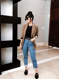 Simple Fall Outfits, Office Casual Outfit, Business Casual Outfits For Women, Business Casual Outfits For Work, Elegante Casual, Business Outfit, Casual Work Outfits, Looks Chic, Blazer Outfits