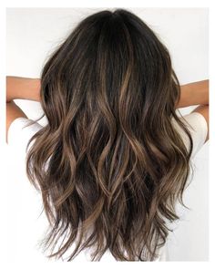 Dark Brown Hair With Highlights, Underlights Hair, Bronze Highlights, Hair With Highlights, Ombre Hair Blonde, Medium Layered