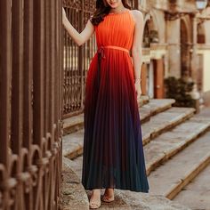 DescriptionSKUW81381SizeS;M;L;XLColorOrangeMaterialPolyesterTypeDressesOccasionParty.Daily LifeSeasonSummer Gradient Dress, Cheap Maxi Dresses, Tie Maxi Dress, Womens Long Dresses, Maxi Long Dress, Tie Waist Dress, Color Gradient, Maxi Dress Online, Women Maxi