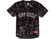 supreme shirt with flowers on it