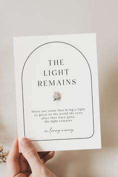 Honor the memory of your loved ones with this beautiful "The Light Remains" Poem for Funeral Template. The template features a touching poem that captures the enduring light and love left behind by those who have passed. Perfect for printing and displaying at a memorial service or sharing with friends and family. 🤍 Favors Sign, Sign Templates, Left Behind, Celebration Of Life, Instant Download Etsy, The Light, First Love