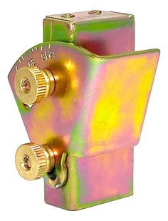 an image of a colorful object that looks like it's made out of metal