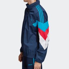 Brand New, With Tags, Still In The Original Bag. Navy Color Block Outerwear For Winter, Blue Adidas Windbreaker For Sports, Blue Adidas Sports Windbreaker, Adidas Blue Track Jacket For Streetwear, Blue Track Jacket With Pockets For Fall, Blue Adidas Sporty Windbreaker, Adidas Blue Sporty Windbreaker, Sporty Blue Adidas Windbreaker, Blue Color Block Windbreaker For Winter