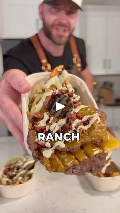 42K views · 4.3K reactions | ✅ Delicious High-Protein, Low-Calorie Jalapeno Ranch Smash Burger Bowl. HIT ME WITH A “BOWL ME” 👌

Originally we were going to make 6 servings but we reduced them down to 5 which increased our cals and protein. 

Approximately coming in at:
599 cals, 65 protein 27 carbs 27 fat 

Ingredients: 
32oz. 95/5 beef 🥩 
10 slices thin cheddar
Jalapeños (8)
White onion (2)
12 slices center cut bacon 
120g reduced fat cheddar 
3 medium russet potatoes 🥔 

Jalapeno ranch:
1-2 tbsp cooked jalepeno and onion 
1-2 tbsp ranch
1 tbsp taco seasoning 
50ml fat free Fairlife milk 
2 garlic cloves 
300g nonfat Greek yogurt 
1 tbsp light mayo | Kyle Smith