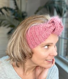 This adorable fuzzy knit headband is such an essential for winter or fall days! We love the lightweight but warm feel and the warm dusty rose color is gorgeous! Features a stylish front twist and a sparkling crystal flower detail. It's such a must-have accessory to stay warm all season long! Approx measurements 9“ long (laying flat) x 4“ wide.MADE IN 🇺🇸. Adjustable Pink Winter Headband, Forever Mine, Knit Headband, Dusty Rose Color, Fall Days, Flower Detail, Crystal Flower, Sparkling Crystal, Rose Color