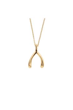 A mini version of our Lucky Wishbone, this 10k pendant reminds us of the luck we enjoy and luck we seek.   Wishbone is .85 inches   Delicate 10k gold 16 chain with 18 extender   10k Gold.   Want to know more about why wishbones are lucky In 700BC Etruscans believed birds could tell the future. They would save the wishbone and hold it for good fortune. Later Romans picked up on this superstition but....chickens were scarce. They resorted to breaking the wishbone in half so there were enough lucky Classic Yellow Gold Necklaces For Good Luck, Wishbone Necklace, 10k Gold, Gold Necklace, Birds, Chain, Pendant, Gold, Design