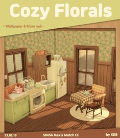 [KKB'sMM]Cozy Florals - The Sims 4 Build / Buy - CurseForge Sims 4 Cc Maxis Match Cottage Living, Sims 4 Maxis Match Cc Furniture Patreon, Sims 4 Cc Cottagecore Bedroom, The Sims 4 Cottage Living Cc, Maxis Match Wallpaper Sims 4, Maxis Match Sims 4 Cc Furniture Cottage, Ts4 Cc Maxis Match Wallpaper, Sims 4 Cottagecore Build Cc, Sims 4 Cottage Living Mods