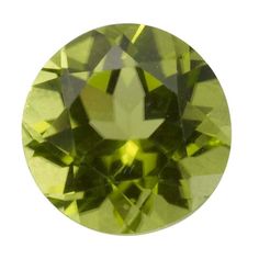 The clarity and appealing green color makes peridot one of the most popular stones for use in all kinds of jewelry. Use this round faceted peridot on its own for a simple ring, or set it alongside gems of complementary colors in more complex designs—it looks great set in any metal color.¤ ¤ ¤Peridot is the gem form of the mineral olivine. It is one of the few gemstones that occur in only one color; the green hues can vary from yellowish to brownish green, from light olive green to vibrant green. Classic Round May Birthstone Gemstones, Green Peridot Gemstones As Birthstones, Green Peridot Birthstone Gemstones, Peridot Gemstones Gift, Round Green Peridot Gemstones, Green Faceted May Birthstone Gemstones, Faceted Green Gemstones For May Birthstone, Faceted Green May Birthstone Gemstones, Brownish Green