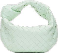 Green Intrecciato Weave Top Handle Bag, Green Top Handle Bag With Intrecciato Weave, Mini Jodie Bag, Jodie Bag, Bottega Veneta Green, Mini Jodie, Handle Bag, Bottega Veneta, Light Green