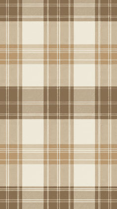 a brown and white plaid pattern is shown