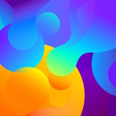 an abstract colorful background with circles and curves