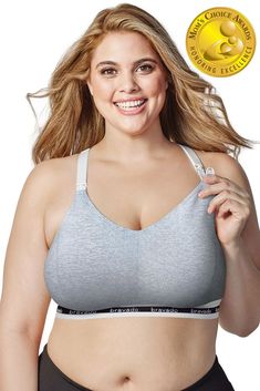 A classic from Bravado Designs that's never gotten old. This cozy-soft cotton bra provides just the right level of support for moms who want more than the average sleep bra. The wide elastic support band lies flat and is comfortable for sleep. The smooth, wide racer back design distributes weight. Drop open cup bras are a great option for the fuller bust because they allow maximum skin-to-skin contact with baby while still providing some support. Styles For Pregnant Women, Skin To Skin, Heritage Fashion, Sporty Look, Pregnant Women