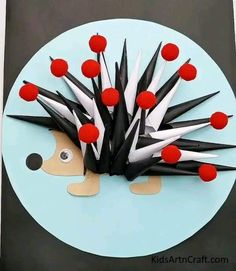 Paper craft. Craft idea . craft for kids Clay Flower Bouquet, Hedgehog Craft, Jellyfish Craft