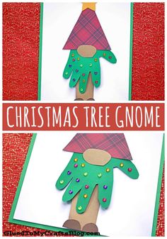 christmas tree gnome craft for kids to make