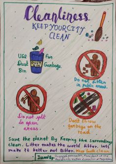 a poster with instructions on how to clean