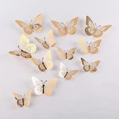 Diy Butterfly Decorations, Diy Papillon, Fairytale Room, Butterfly Cake Decorations, Butterfly Room Decor, 3d Butterfly Wall Decor, Butterfly Party Decorations, 3d Wall Stickers, Butterfly Room