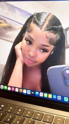 Cute Braces, Natural Hair Bun Styles, Black Ponytail Hairstyles, Cute Braided Hairstyles, Quick Braided Hairstyles, Baddie Makeup, Hair Game, Pretty Selfies