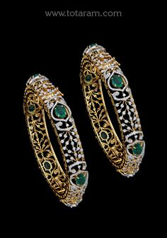 18 Karat Gold Diamond Kada for Women With Color Stones - Set of 2 (1Pair)
  Note : This item comes with a clip. so that you can open it and wear it directly on your wrist.
    Note : Minimum Size : 2-4 & Maximum Size : 2-5.


Enhance Your Glamour with 18 Karat Gold Diamond Kada for Women With Color Stones - Set of 2 (1Pair)  

  Enhance Your Glamour with 18 Karat Gold Diamond Kada for Women With Color Stones - Set of 2 (1Pair)    Looking for a stunning piece of jewelry to add a touch of elegance Traditional Diamond Bangle With Diamond Accents, Hand-set 22k Gold Jewelry For Anniversary, Traditional Bangle With Diamond Accents For Anniversary, Traditional Anniversary Bangle With Diamond Accents, Diamond Bangle With Intricate Design In Yellow Gold, Diamond Bangle In Yellow Gold With Intricate Design, Yellow Gold Diamond Bangle With Intricate Design, Diamond Bangle With Gemstone For Anniversary, 22k Gold Chain