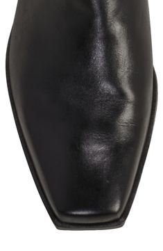 A stretchy back panel lends modern style and comfort to a knee-high leather boot balanced by a squared-off toe and stacked heel. 1" heel 16" shaft; 14" calf circumference Leather upper/synthetic lining and sole Made in Brazil Moisturizing Toner, Knee High Leather Boots, How To Make Shoes, Leather Boot, Stacked Heel, Girls Accessories, Eyewear Sunglasses, Vince Camuto